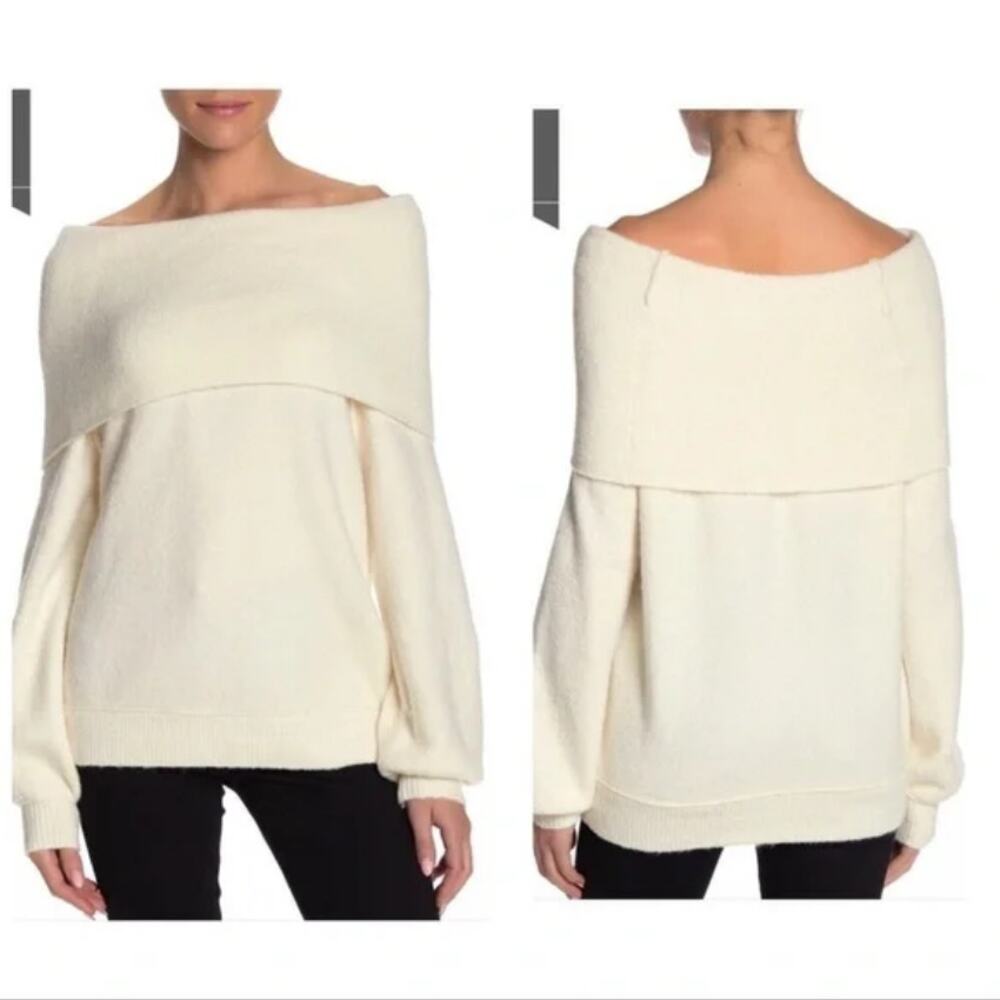 Free People Echo Beach Cowl Neck Sweater Size Small Cozy Warm Chic